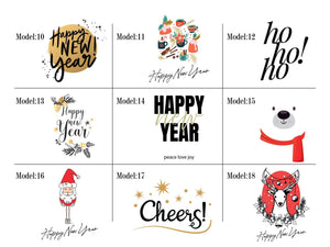 Personalized Happy New Year Gift Bag, New Year's Eve Party Favor, Custom New Year Bag — logo detail | Pamusan