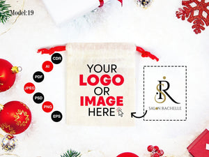 Personalized Happy New Year Gift Bag, New Year's Eve Party Favor, Custom New Year Bag — logo detail | Pamusan