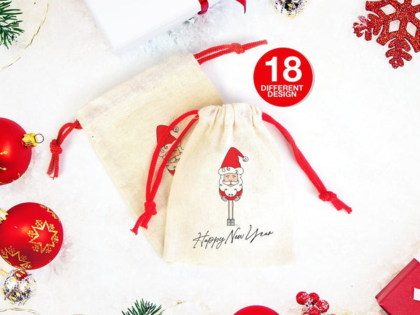 Personalized Happy New Year Gift Bag, New Year's Eve Party Favor, Custom New Year Bag | Pamusan