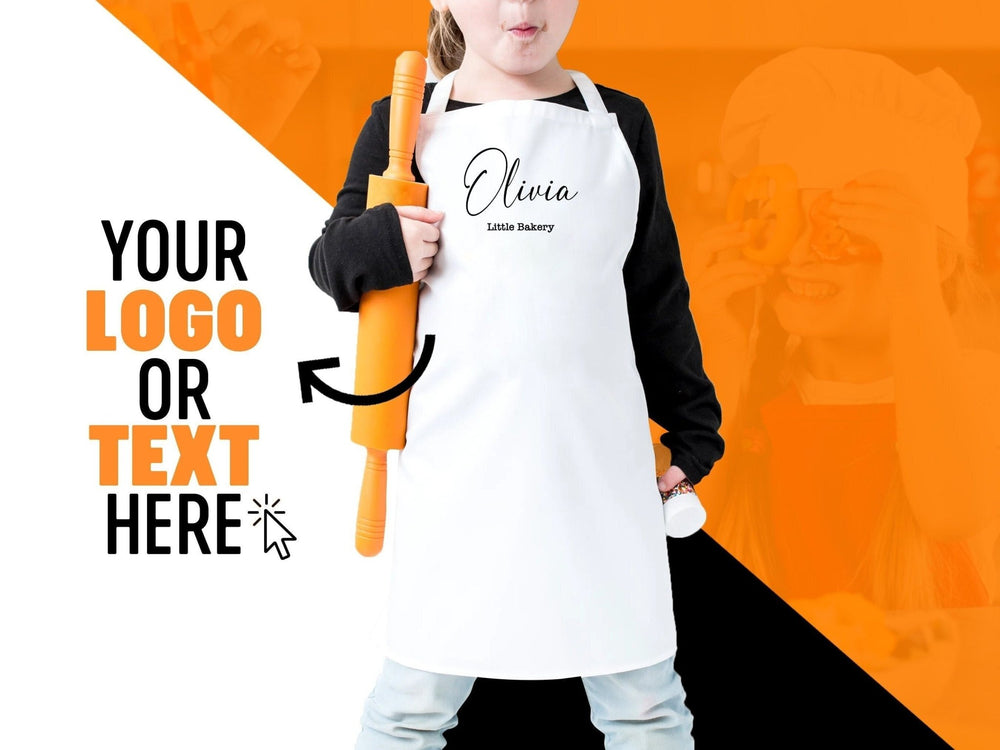 Custom Kids Apron Set - Young Chef Gift, Personalized Cooking Fun - Pamusan.com