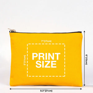 Personalized Makeup Clutch Bag – Bridesmaid Gift – Custom 8"x6" Clutch Bags - Pamusan.com