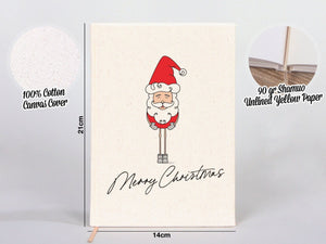 Personalized Notebook 6" × 8" (15 × 20 cm), Your Logo or Text Here, Merry Christmas Designs — logo detail | Pamusan