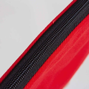 Personalized Red Cotton Clutch Pouch – 12" × 8" (30 × 21 cm) – 10 oz Fabric - Pamusan.com