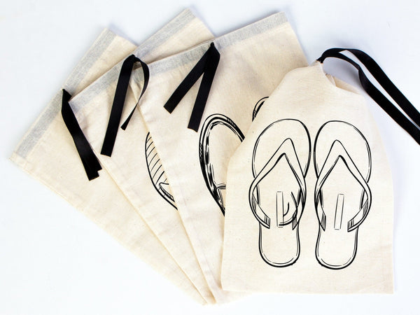 Personalized Shoe Bags – Custom Travel Pouch with Logo Printing — print detail | Pamusan