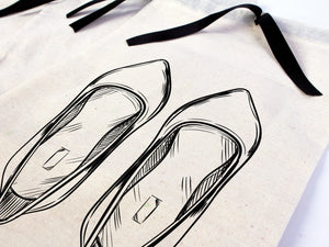 Personalized Shoe Bags – Custom Travel Pouch with Logo Printing — print detail | Pamusan