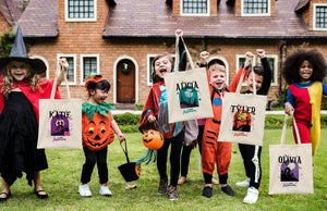 Personalized Trick or Treat Bag – Custom Halloween Candy Bags with Name for Kids - Pamusan.com