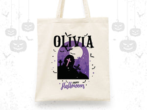 Personalized Trick or Treat Bag – Custom Halloween Candy Bags with Name for Kids - Pamusan.com