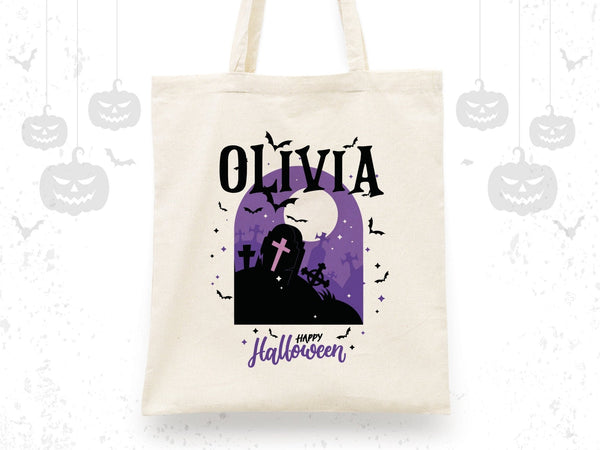 Personalized Trick or Treat Bag – Custom Halloween Candy Bags with Name for Kids - Pamusan.com