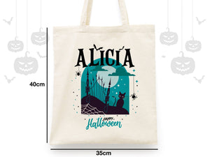 Personalized Trick or Treat Bag – Custom Halloween Candy Bags with Name for Kids - Pamusan.com