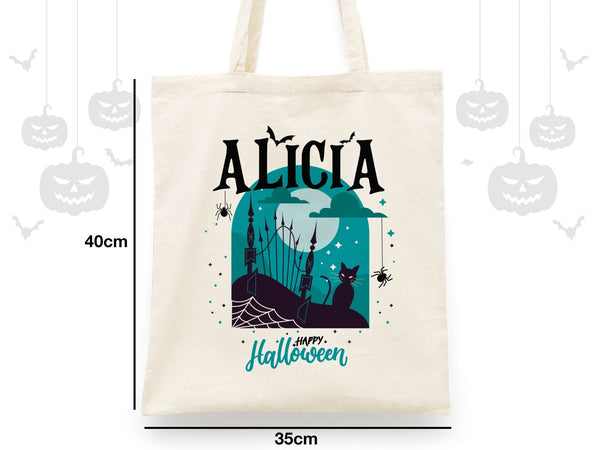 Personalized Trick or Treat Bag – Custom Halloween Candy Bags with Name for Kids - Pamusan.com