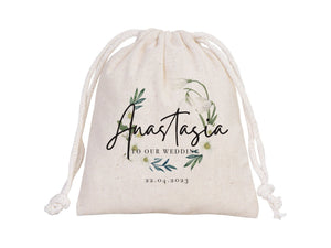 Personalized Wedding Favor Pouches – Custom Bridesmaid Drawstring Bags – Bridal Party Gift Sacks - Pamusan.com