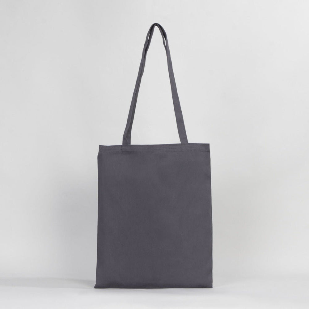 Plain Gray Gabardine Tote Bag 14"x16" – Durable Eco - Friendly Cotton Bag - Pamusan.com