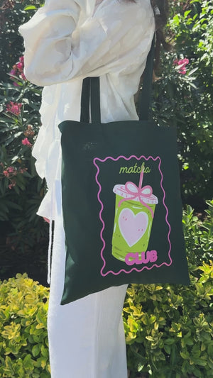 Katoenen tas groen bedrukken – 35 x 40 cm, 220 g/m² gabardine