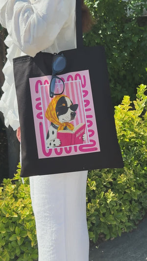 Zwarte katoenen tas – 35 x 40 cm, 220 g/m², onbedrukt en herbruikbaar