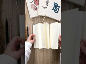 Canvas Cover Notebook Text Logo or Photo Print, Promotional Notebook