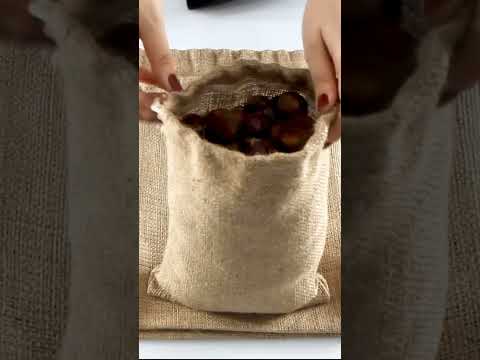 Burlap Bags with Drawstring – 10"W x 14"H Rustic Coffee Sack & Gift Bag