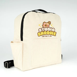 Printed Black VIP Canvas Backpack – 10" × 13" (25 × 32 cm), 10 oz - Pamusan.com