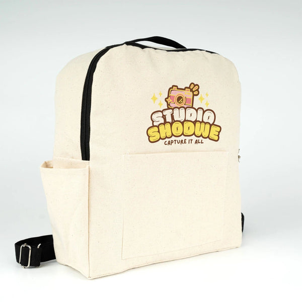 Printed Black VIP Canvas Backpack – 10" × 13" (25 × 32 cm), 10 oz - Pamusan.com