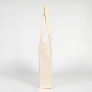 Printed Canvas LUX Tote Bag – Snap Button & Front Pockets – 18" × 16" × 4" (35 × 40 × 10 cm), Thick Fabric Weight: | Pamusan
