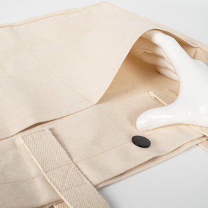 Printed Canvas LUX Tote Bag – Snap Button & Front Pockets – 18" × 16" × 4" (35 × 40 × 10 cm), Thick Fabric Weight: | Pamusan