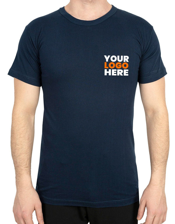 Printed Promotional T-Shirt Navy Color - Pamusan.com