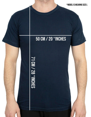 Printed Promotional T-Shirt Navy Color - Pamusan.com
