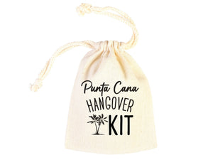 Punta Cana Hangover Kit Bags – Custom Cotton Recovery Pouches | Pamusan