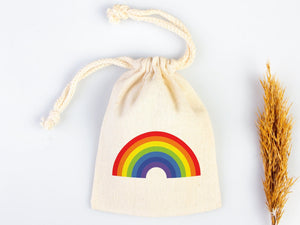Rainbow Design Gİft Bag , Custom Party Bags for first birthday, Personalized Bags - Custom Goodie Bags - packing bags