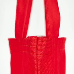Red Canvas New Year Tote Bag – Ho Ho Ho Printed Holiday Design - Pamusan.com