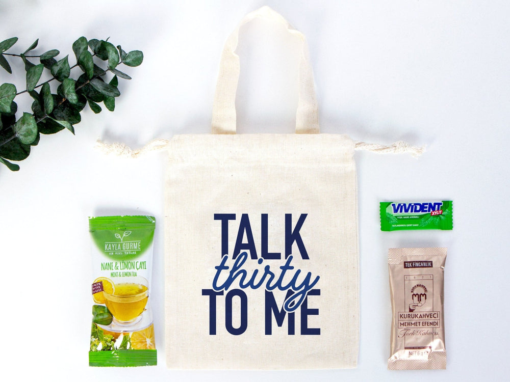 Talk Thirty To Me Hangover Kit Bags – Custom Recovery Pouches for 30th Birthday or Party Gifts | Pamusan