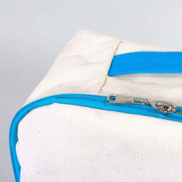 Turquoise VIP Canvas Backpack – 10" × 13" (25 × 32 cm), 10 oz - Pamusan.com