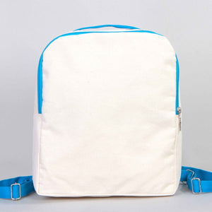 Turquoise VIP Canvas Backpack – 10" × 13" (25 × 32 cm), 10 oz - Pamusan.com