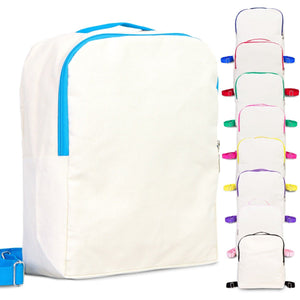 Turquoise VIP Canvas Backpack – 10" × 13" (25 × 32 cm), 10 oz - Pamusan.com