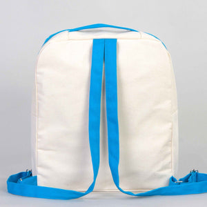 Turquoise VIP Canvas Backpack – 10" × 13" (25 × 32 cm), 10 oz - Pamusan.com
