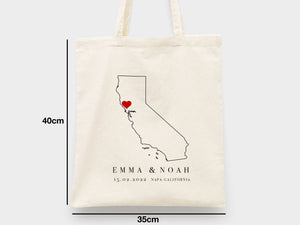 Wedding Welcome Tote Bags – Personalized Bridal Party Gift Totes - Pamusan.com