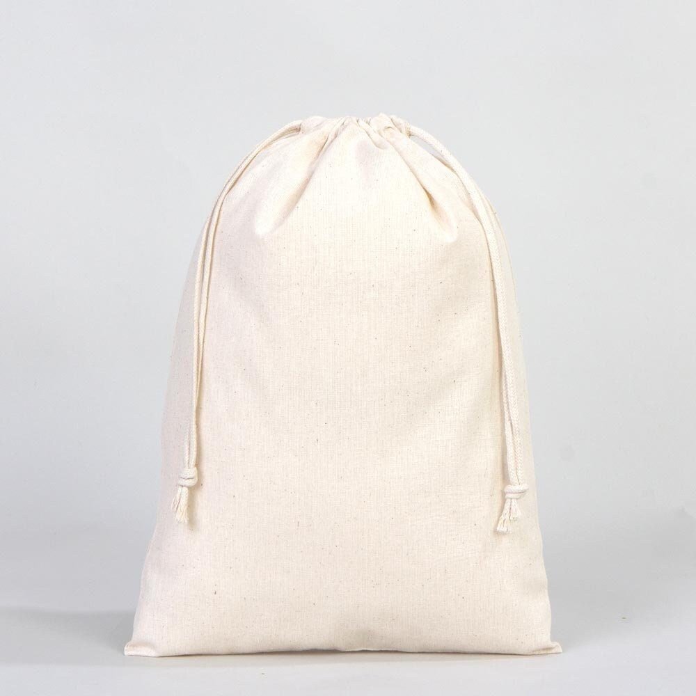 Cotton Drawstring Pouch 10"x14" | Natural Favor & Gift Bag | Pamusan