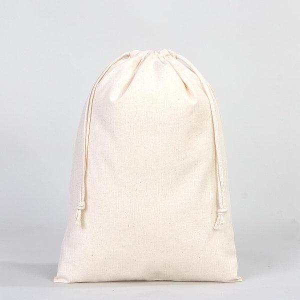 Cotton Drawstring Pouch 10"x14" | Natural Favor & Gift Bag | Pamusan