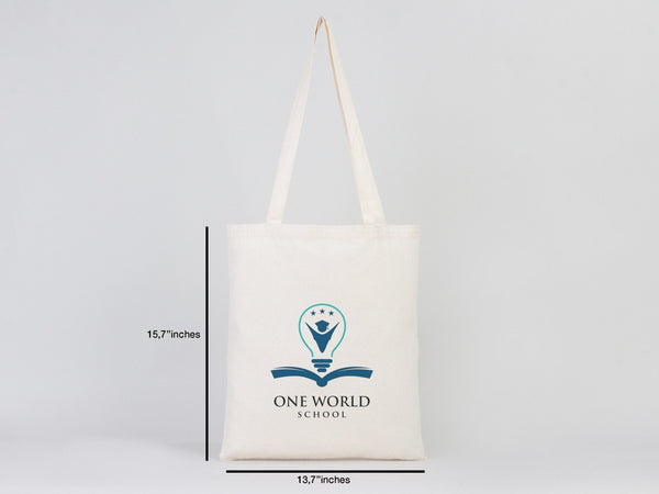 Wholesale Cloth Bag Reusable Cotton Bag - 14"W x 16"H (35 cm x 40 cm) — custom print | Pamusan