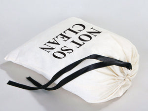 Wholesale Logo Printed Shoe Bags | Custom Drawstring Shoe Organizers | 2 Sizes |  Black Ribbon — print detail | Pamusan