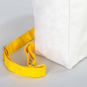 Yellow VIP Canvas Backpack – 10" × 13" (25 × 32 cm), 10 oz - Pamusan.com