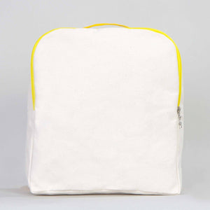 Yellow VIP Canvas Backpack – 10" × 13" (25 × 32 cm), 10 oz - Pamusan.com