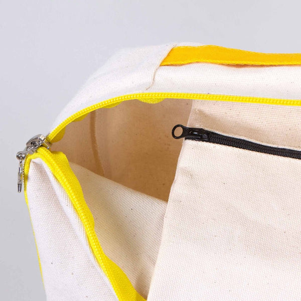 Yellow VIP Canvas Backpack – 10" × 13" (25 × 32 cm), 10 oz - Pamusan.com