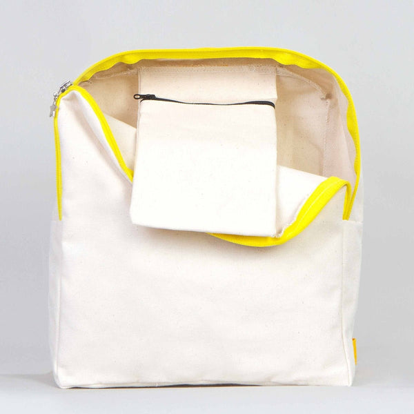 Yellow VIP Canvas Backpack – 10" × 13" (25 × 32 cm), 10 oz - Pamusan.com