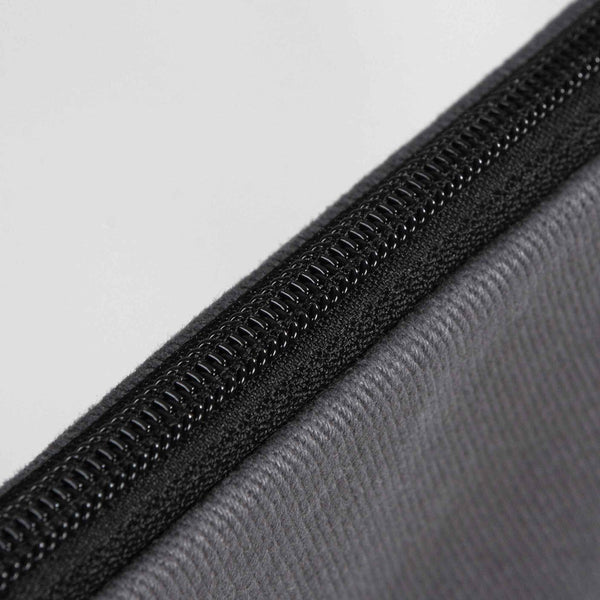 Zippered Clutch Bag – Anthracite – 10" × 7" (25 × 18 cm) - 10 oz - Pamusan.com