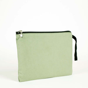 Zippered Clutch Bag – Mint Green – 10" × 7" (25 × 18 cm) - 10 oz - Pamusan.com
