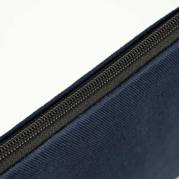 Zippered Clutch Bag – Navy Blue – 10" × 7" (25 × 18 cm) - 10 oz - Pamusan.com
