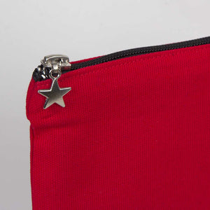 Zippered Clutch Bag – Red – 10" × 7" (25 × 18 cm) - 10 oz - Pamusan.com